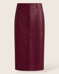 Amélie Leather Look Midi Skirt