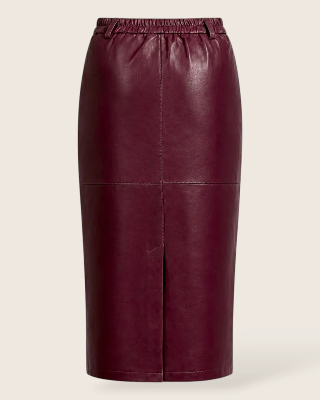 Amélie Leather Look Midi Skirt