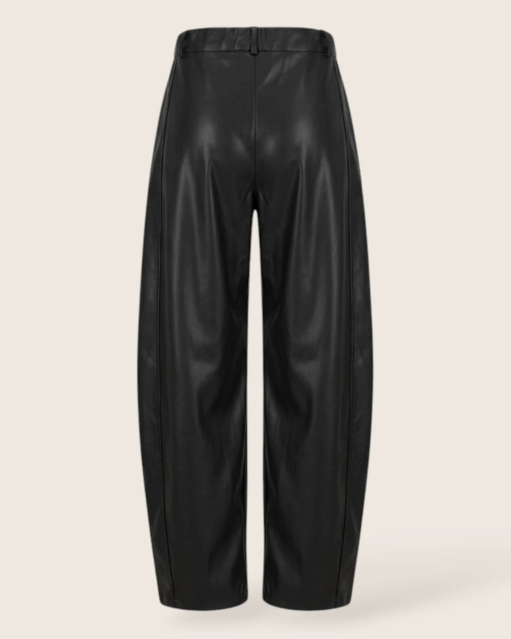 Colette Leather-Look Barrel Trousers